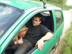 Amateur Blonde Blowjob In Cars - Charming mature amateur blonde car blowjob